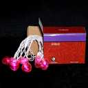 Pink Heart Decorative Lighting String, 10 Count Pink LED and 9 FT White Wire, for Valentines Day, Mothers Day, Fathers Day, Birthdays.