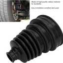 CV Axle Dust Cover, Universal Rubber CV Boot Kit, Ball Head Constant Speed Round Clamp Kit for Most Cars(Black)