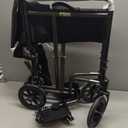 Drive Medical Lightweight Folding Transport Wheelchair - Reliable Mobility Support - Durable Steel Frame - Swing-Away Footrests - Compact Travel Design - Silver