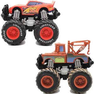 Cars Giant Wheels Cars Die-cast Vehicles Toys Set Suitable for Ages 3 and UP (2PCS)