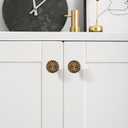 10 Pack Antique Brass Cabinet Knobs for Kitchen Cabinets and Dresser DrawersZinc Alloy Hardware Handles PullsVintage Cupboard Drawer Knob