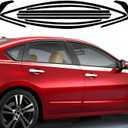 Side Chrome Delete Vinyl Wrap Kit fit for 2013 2014 2015 2016 2017 2018 Nissan Altima Window Trim with Gloss Black Blackout Film
