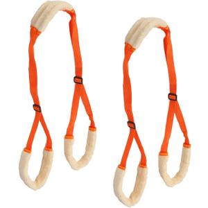 Generic Dog Sling, 2 Pcs Dog Support Harness Dog Wheelchair for Back Legs Dog Harness Dog Back Legs Rear Lifting Sling for Pet Mobility Helps Dogs with Poor Stability, Joint, Orange