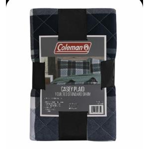 Coleman Quilted Standard Sham - Gregory Plaid  20x26 inch