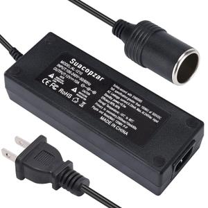 12V 10A Car Power Adapter Female Auto Cigarette Lighter Plug, AC 100-240V to DC 12V 10A 120W Power Supply Adapter AC to DC Converter Transformer for Car Powered Device