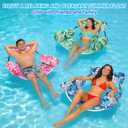 3 Pack Pool Floats Adult, Adjustable Heavy Duty Inflatable Pool Floats Chair, Portable Pool Float Lounger for Adults & Kids, Pool Floaties Noodles for Summer Pool Beach Lake Party Relaxing Fun