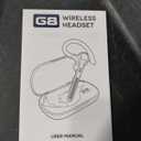 Bluetooth Headset V5.4, Bluetooth Earpiece with 500mAh Charging Case, 50H Talk Time Wireless Headset with Mic for Computer Cell Phones, Hands Free Noise Canceling Headphones for Work Trucker