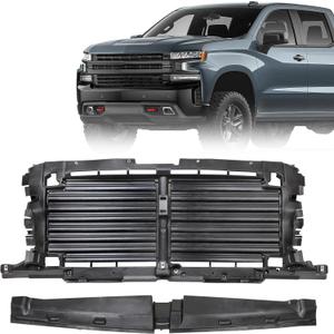 JOLONG Front Active Radiator Shutter Grille w/o Motor for 2022-2025 Chevy Silverado 1500 Replacement for 85608730