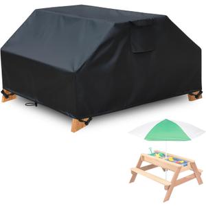 Kids Sand & Water Activity Table Cover, 40 inches Kids Picnic Table Cover, Sand and Water Table Cover, Outdoor Waterproof Dustproof Anti-UV Patio Table Covers