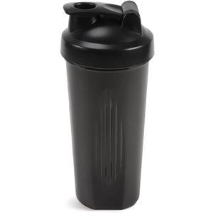 Shaker Bottle with Balls Leak Proof Drink Ideal for Workout Supplements,Protein Powder, BPA Free, Nutrition, Portable Fitness Enthusiasts Athletes，20oz，Black