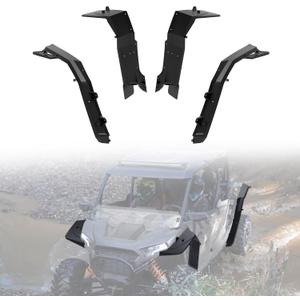 KEWISAUTO Wider Extended Fender Flares Kit for 2024 2025 RZR XP 4 1000, Full Coverage Extended Wider Mud Flaps Assembly for 2024 2025 Polaris RZR XP/XP 1000/ XP 4 1000 Accessories, Replace #2889133