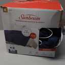 Sunbeam Royal Ultra Fleece Heated Electric Blanket King Size, 90" x 100", 12 Heat Settings, 12-Hour Selectable Auto Shut-Off, Fast Heating, Machine Washable, Warm and Cozy, Indigo