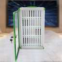 Cell Phones Storage Cabinet 30-Slots Aluminum Alloy Cell Phone Holder Wall-Mounted Pocket Chart Storage Locker Box with Handle and Security Lock Portable Phone Storage Cabinet for Classroom Office