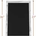 INNOVART A-Frame Sidewalk Sign 36" x 20", Double-Sided Felt Sandwich Letter Board with Changeable Letters, Letter Board Sign with Stand for Restaurant, Retail, Church, Wedding, Outdoor Event, White