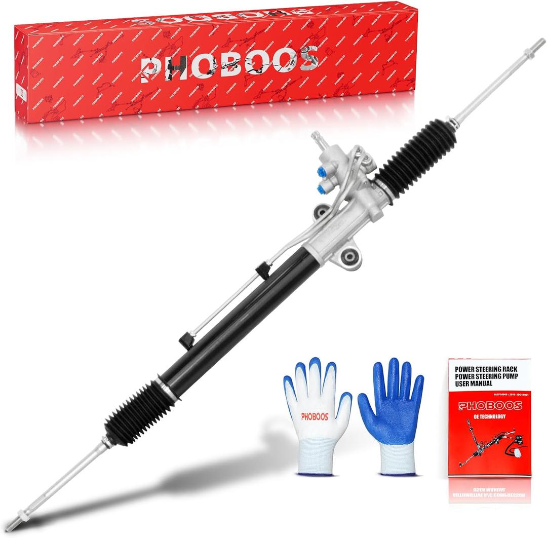 PHOBOOS Hydraulic Power Steering Rack and Pinion Assembly Compatible with Honda Ridgeline 2006-2014 V6 3.5L, New Unit, Leak Resistance, Direct Fit, Ref.972726, 262726