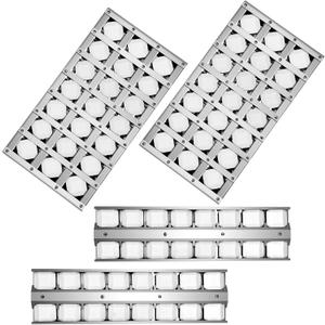 814554 and 814558 Briquette Tray Assembly Replacement Parts for Twin Eagles TEBQ36GB TEBQ36R-B for Wolf OG36,2 Pack S21759y with S21761Y Grill Heat Shield Flame Tamer with Ceramic Briquettes