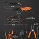 KastKing SteelStream Fishing Tool Set, Fishing Gear - Corrosion Resistant Fishing Pliers, Fillet Knife, Fishing Scissors, Fish Lip Gripper, Multi-Functional Jaw, Fishing Gifts for Men