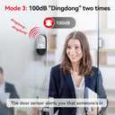 Sanjie Door Alarms When Opened,Door Window Alarm Sensors for Kids Safety/Home Security/Pool/Garage/Dementia/Toddler/Travel Security,Easy to Install,Volume Control/Loud Alert,Long Battery Life,3 Pack