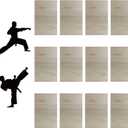 12pcs Taekwondo Karate Breaking Boards,Karate Martial Arts Boards,Professional Wood Boards for Taekwondo Breaking,Boxing Equipment Breaking Board Practice Performing for Kids&Adult (5mm)