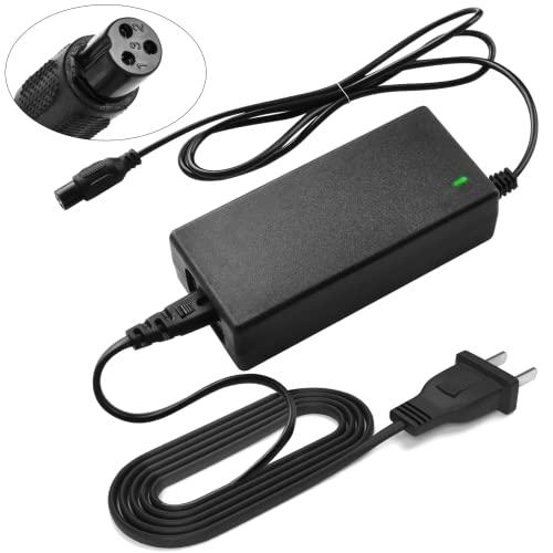 42V 2A Battery Charger 3 Prong Inline Connector Universal Power Supply for 36V Lithium Battery, 36V Pocket Mod, 36Volts Sports Mod Power Supply