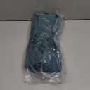 ZESICA Women's 2026 Summer Casual Flutter Short Sleeve Crew Neck Smocked Elastic Waist Tiered Midi Dress (Teal Green)