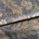 Dark Brown Washable 2x6 Kitchen Rugs Non Slip - Farmhouse Hallway Runner Rug, Non Slip Floral Botanical Bathroom Mats, Southwestern Cabin Bedroom, Hall Way Low Pile Carpet