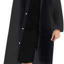 Rain Coats (2 Pack) - Reusable EVA Rain Ponchos For Adults Rain Jackets Raincoats For Men Women (One Size, Black)
