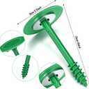 Jetec 3 Pcs Septic Tank Marker Green Plastic Septic Stick for Yard