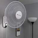Comfort Zone 18.75-in Oscillation White Wall Mounted Fan  