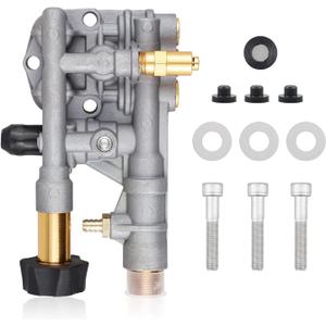 7108366 Pressure Washer Pump Manifold Compatible with Technologies axial cam Pressure Washer Pump 510020 520006