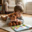 WEIGEDU Chocolate Labs Labrador Stuffed Animals, Stuffed Puppies, Retrievers Dog Plush Toys for Kids Boys Girls Birthday Bedtime Gifts, 7.9 inches, Brown Chocolate