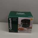 Cuisinart Air Fryer, 2.6-Quart Compact Basket Fryer with 3 Cooking Functions to Air Fry, Roast, and Bake, 3 Airfryer Presets, Dishwasher-Safe Parts, AIR-80, Stainless Steel & Black