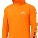 BASSDASH UPF 50+ Men’s UV Sun Protection Long Sleeve Performance Fishing Hoodie Hooded Shirts, 2XL