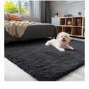 Ophanie Black Rugs for Bedroom Living Room, Fluffy Fuzzy Furry Carpet, Plush Soft Shaggy Bedside Indoor Floor 4x6 Area Rug for Kids Girls Boys Baby Teen Dorm Nursery Home Decor Aesthetic
