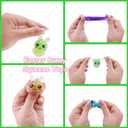 12 Pack Easter Mini Bunny Squeeze Ball Toys Stress Balls Squishy Toys for Easter Basket Stuffers Egg Fillers Party Favors Gifts