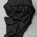 7.2FT Wedding Arch Cover, Black Spandex Arch Cover Stretchy Backdrop Stand Cover with Balloon Tying Tools for Wedding Ceremony Baby Shower Birthday Party Photo Background Arch Decorations