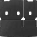 Trunk Liner & Backrest Mat for 2015-2020 Chevrolet Tahoe/Yukon (Not for XL) - Custom Fit PU Leather Cargo Liner and Rear Backrest Protector - All Weather Waterproof Anti-Slip Cargo Mats (Carbon Fiber)