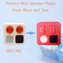 Silicone Cover for Yoto Mini Player, Protective Sleeve Case Compatible with Audio Music Player (Red)