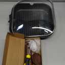 Kordisen Nonstick Grilling Pan with Lid for Stove Tops, 11 Inch Square Grill Pan for Indoor Cooking, Granite Coating Grill Skillet with Pour Spouts, Versatile Griddle, Induction Steak Pan, PFOA Free (Black)