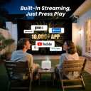 [Built in Netflix App/Sound by JBL] Yaber L2 Plus Projector with WiFi and Bluetooth, Native 1080P Projector 4K Support, Auto Focus/Keystone Correction, Portable Proyector for Home & Outdoor