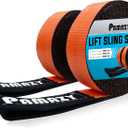 2 Pack 2x15FT Supper Sturdy Lift Sling Straps, 18800 Pound Capacity Heavy Duty Eye-Eye Nylon Strap for Hoist, 2-Ply Polyester Rigging Straps, Tree Saver Recovery Straps Web Sling Winch