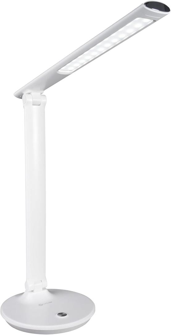 OttLite Emerge LED Sanitizing Desk Lamp with USB Charging Sanitizes Your Work Space, Touch Activated, Flexible Neck, Modern Light for Reading, Crafting & Office Desktop