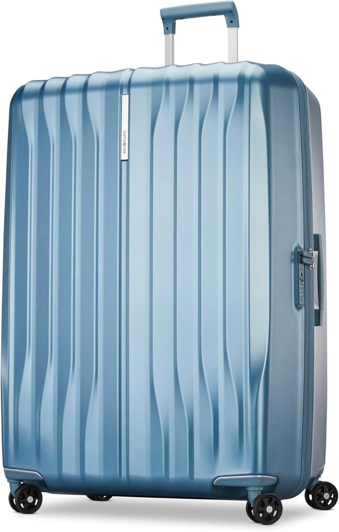 Samsonite UpLIFT X-Large Checked Hardside Luggage with Spinner Wheels - Airline-Approved, TSA Lock, Adjustable Handle System - Polycarbonate Hard Suitcase for Ultra Lightweight Travel - Elemental Blue