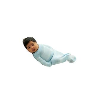 Swaddelini Swaddle Sleep Sack, Easy-to-Use Baby Sleep Sack, Helps Babies Sleep Longer, 0-3 Months, 6-12 Pounds, Made in USA, Blue