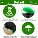 Dog Poop Trash Can Outside, 20L/5Gallon Dog Waste Trash Can with Lid, Pedal and Removable Inner Waste Bin, Pet Poop Bucket with 100 Bags, Green