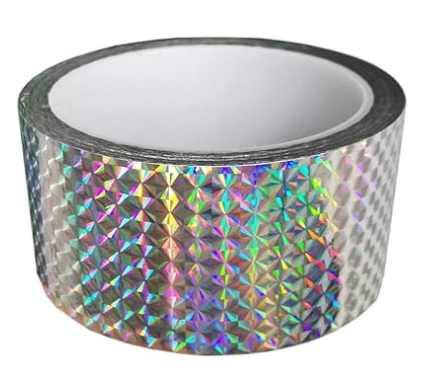 Self-Adhesive Holographic Reflective Tape for Craft Project, DIY Art, Home Decoration, Holiday Packing