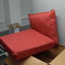 Arden Outdoor Deep Seat Cushion Set, 22 in x 24 in, Weather-Proof, Rain-Proof, Fade Resistant Patio Cushion Ruby Red Leala (1 Pack)