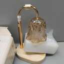 Candle Warmer Lamp Adjustable Timer - Electric Flower Glass Candles Warmers Adjustable Height Dimmable Vintage Base Modern Wax Candles Top Warmers for Small Jar Scented Wax Melts