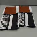 Farmhouse Throw Pillow Covers -Decorative Leather Pillow Cases for Couch Sofa Livingroom Tribal Stripe Accent Cushion Cover 18x18 Inch (2, 20''X20'')