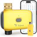 WiFi Water Timer for Garden WiFi Sprinkler Timer Outdoor Irrigation Timers 1 Outlet Brass Inlet Hose Timers with Rain Delay/Manual for Garden/Lawn/Yard Watering System